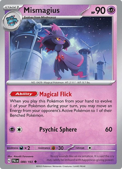 Scarlet & Violet Paldea Evolved - 088/193 Mismagius Uncommon