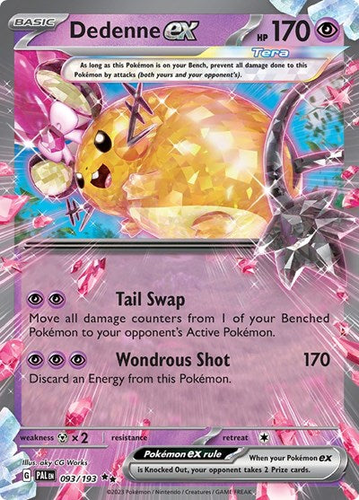 Scarlet & Violet Paldea Evolved - 093/193 Dedenne ex Double Rare