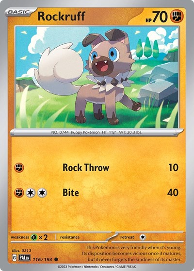 Scarlet & Violet Paldea Evolved - 116/193 Rockruff Common