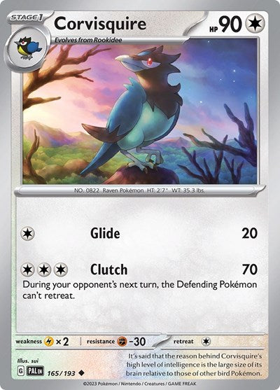 Scarlet & Violet Paldea Evolved - 165/193 Corvisquire Uncommon