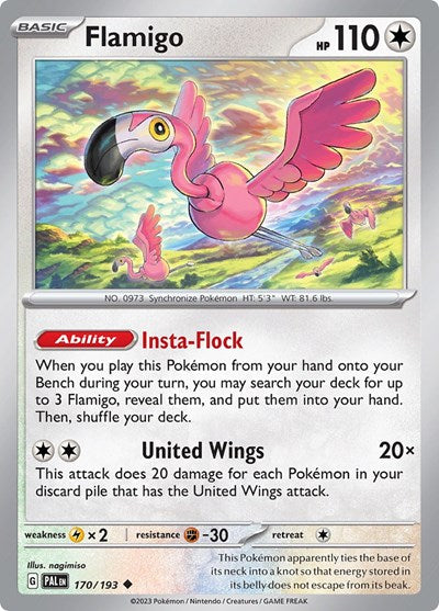 Scarlet & Violet Paldea Evolved - 170/193 Flamigo Uncommon