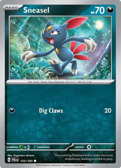 Scarlet & Violet Paldea Evolved - 133/193 Sneasel Common