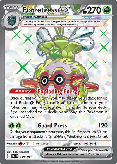 Scarlet & Violet Paldea Evolved - 230/193 Forretress ex Ultra Rare