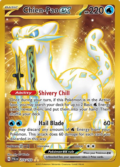 Scarlet & Violet Paldea Evolved - 274/193 Chien-Pao ex Hyper Rare