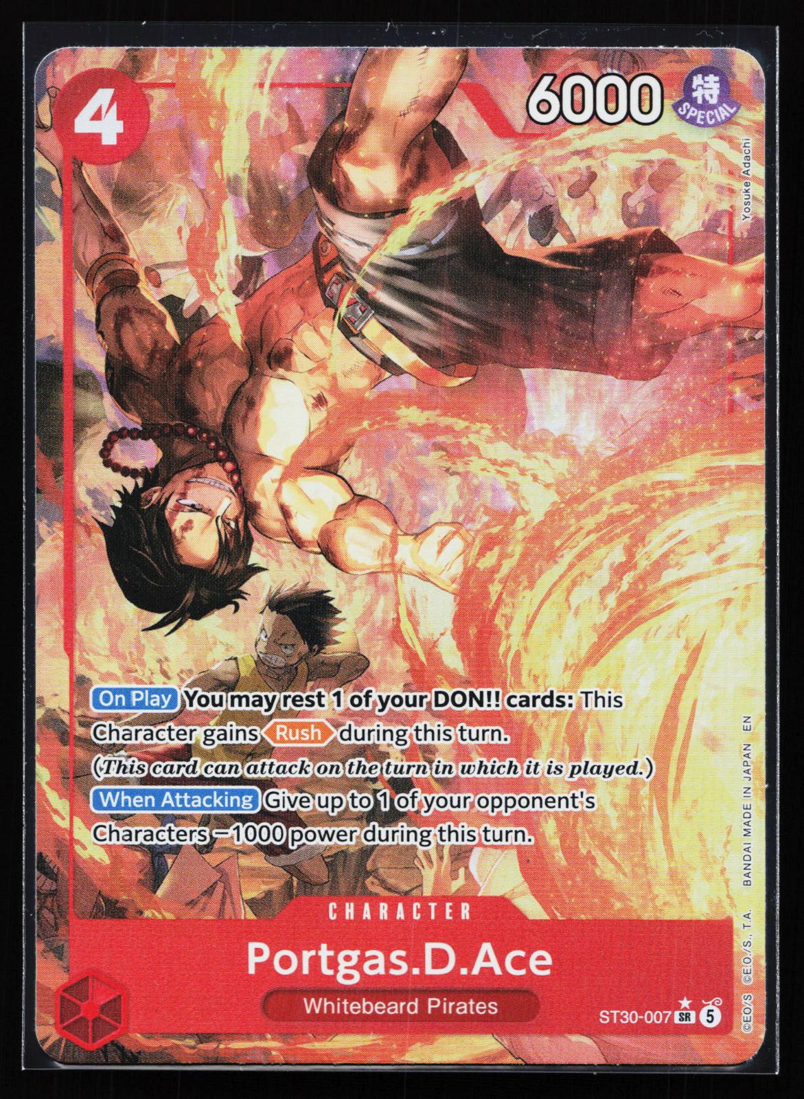 Starter Deck EX: Luffy & Ace ST30-007 Portgas.D.Ace (007) (Parallel) Super Rare