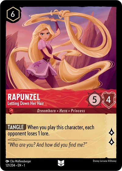 Lorcana - The First Chapter - 121/204 Rapunzel - Letting Down Her Hair Uncommon