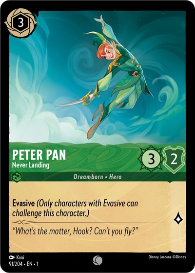 Lorcana - The First Chapter - 091/204 Peter Pan - Never Landing Common