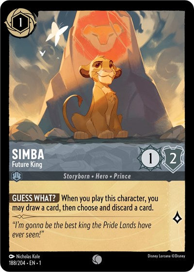 Lorcana - The First Chapter - 188/204 Simba - Future King Common