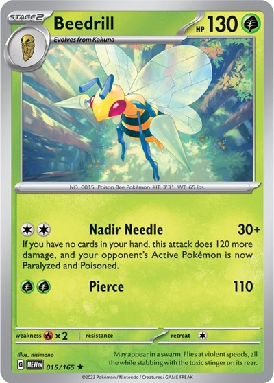 Scarlet & Violet 151 - 015/165 Beedrill Rare