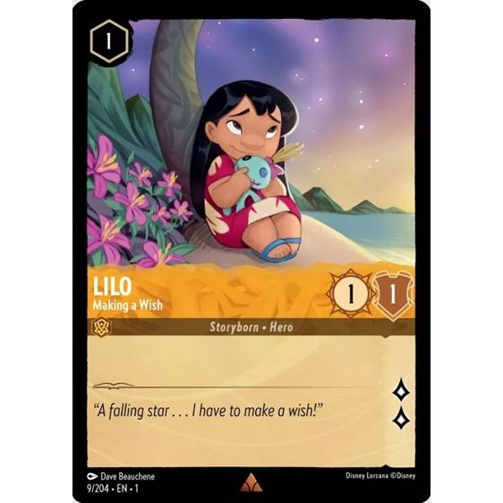 Lorcana - The First Chapter - 009/204 Lilo - Making a Wish Rare