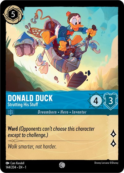 Lorcana - The First Chapter - 144/204 Donald Duck - Strutting His Stuff Common