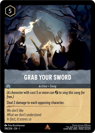 Lorcana - The First Chapter - 198/204 Grab Your Sword Rare
