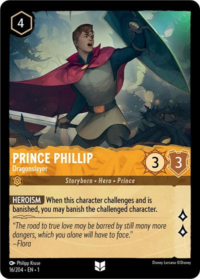 Lorcana - The First Chapter - 16/204 Prince Phillip - Dragonslayer Uncommon
