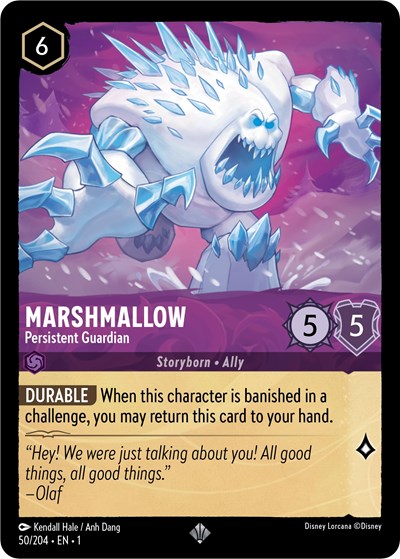 Lorcana - The First Chapter - 050/204 Marshmallow - Persistent Guardian Super Rare
