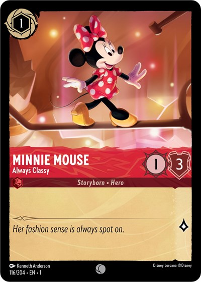 Lorcana - The First Chapter - 116/204 Minnie Mouse - Always Classy Common