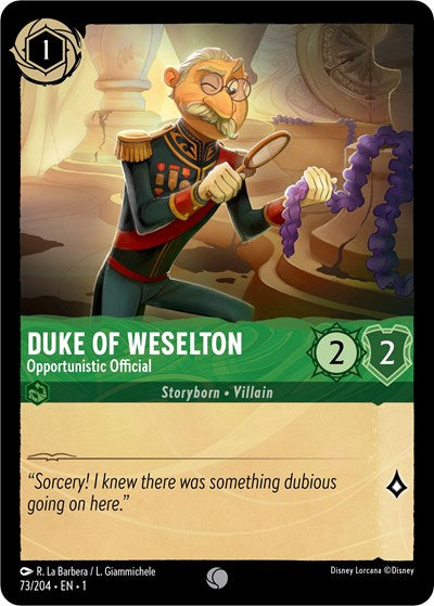 Lorcana - The First Chapter - 073/204 Duke of Weselton - Opportunistic Official Common