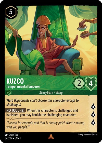 Lorcana - The First Chapter - 084/204 Kuzco - Temperamental Emperor Rare