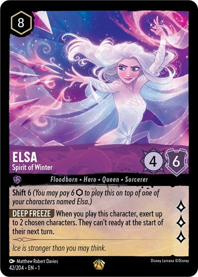 Lorcana - The First Chapter - 042/204 Elsa - Spirit of Winter Legendary