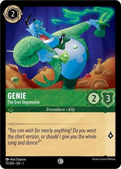 Lorcana - The First Chapter - 077/204 Genie - The Ever Impressive Common