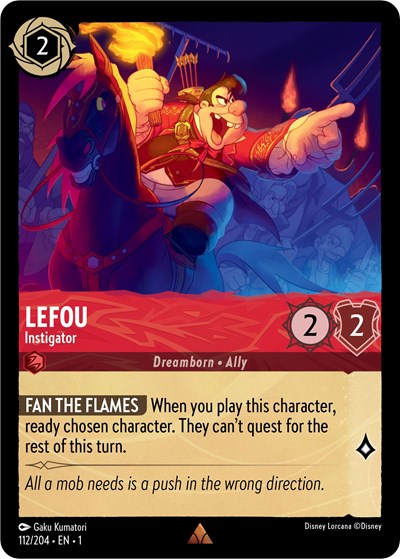 Lorcana - The First Chapter - 112/204 Lefou - Instigator Rare