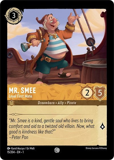 Lorcana - The First Chapter - 15/204 Mr. Smee - Loyal First Mate Common