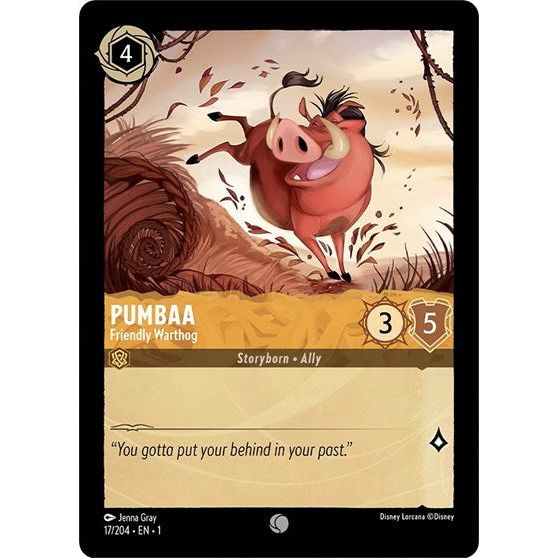 Lorcana - The First Chapter - 017/204 Pumbaa - Friendly Warthog Common