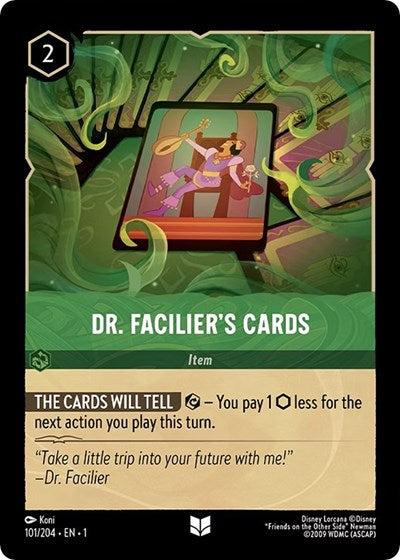 Lorcana - The First Chapter - 101/204 Dr. Facilier's Cards Uncommon