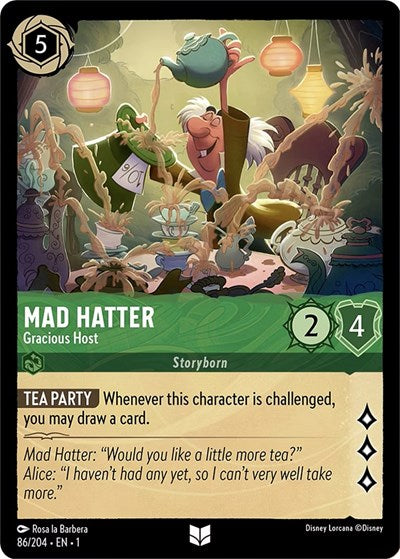 Lorcana - The First Chapter - 86/204 Mad Hatter - Gracious Host Uncommon