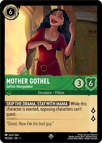 Lorcana - The First Chapter - 90/204 Mother Gothel - Selfish Manipulator Super Rare