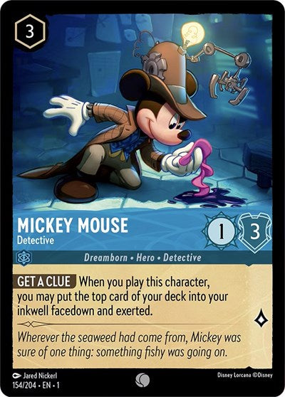 Lorcana - The First Chapter - 154/204 Mickey Mouse - Detective Common