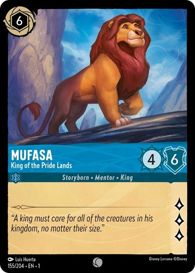 Lorcana - The First Chapter - 155/204 Mufasa - King of the Pride Lands Common
