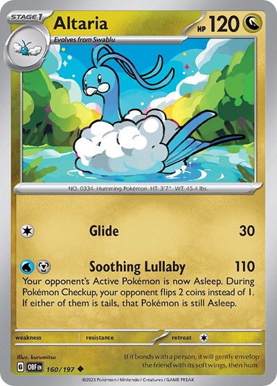 Scarlet & Violet Obsidian Flames - 160/197 Altaria Uncommon