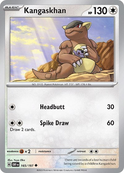 Scarlet & Violet Obsidian Flames - 165/197 Kangaskhan Uncommon