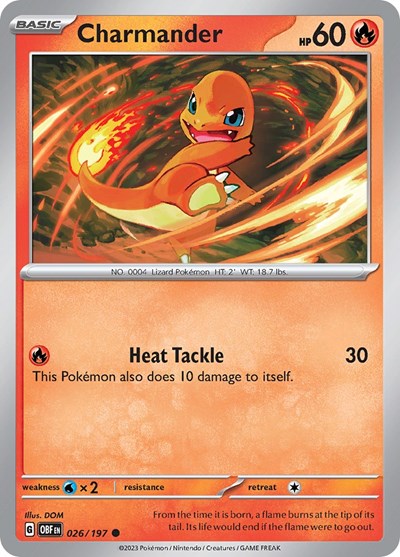 Scarlet & Violet Obsidian Flames - 026/197 Charmander Common