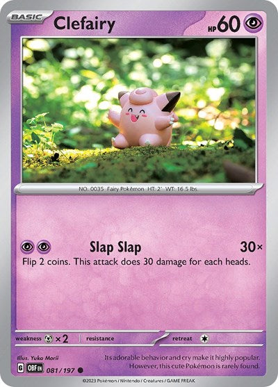 Scarlet & Violet Obsidian Flames - 081/197 Clefairy Common