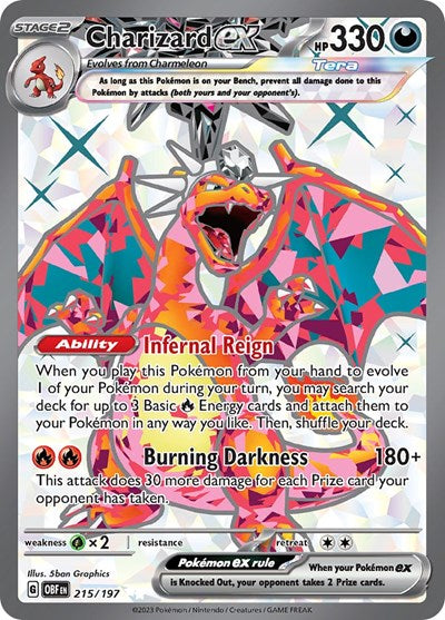 Scarlet & Violet Obsidian Flames - 215/197 Charizard ex Ultra Rare