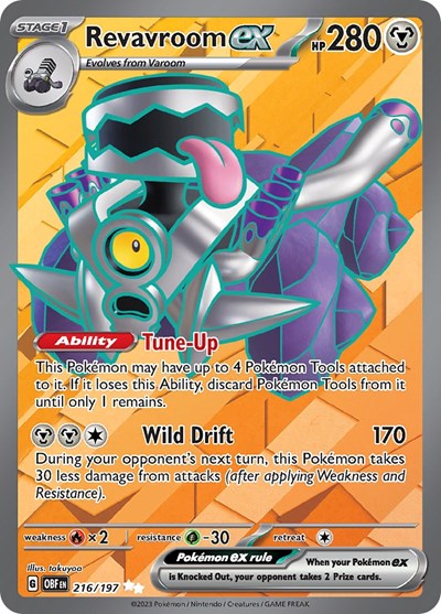 Scarlet & Violet Obsidian Flames - 216/197 Revavroom ex Ultra Rare