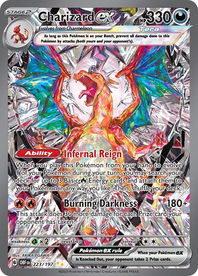 Scarlet & Violet Obsidian Flames - 223/197 Charizard ex Special Illustration Rare