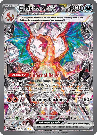 Scarlet & Violet Obsidian Flames - 223/197 Charizard ex Special Illustration Rare