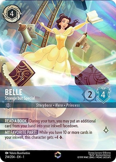 Lorcana - The First Chapter - 214/204 Belle - Strange but Special (Enchanted) Enchanted