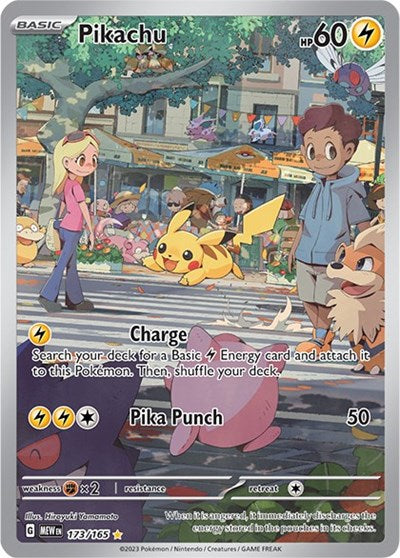 Scarlet & Violet 151 - 173/165 Pikachu Illustration Rare