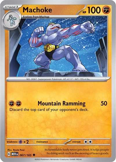 Scarlet & Violet 151 - 067/165 Machoke Uncommon