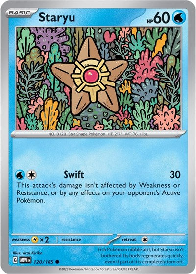 Scarlet & Violet 151 - 120/165 Staryu Common