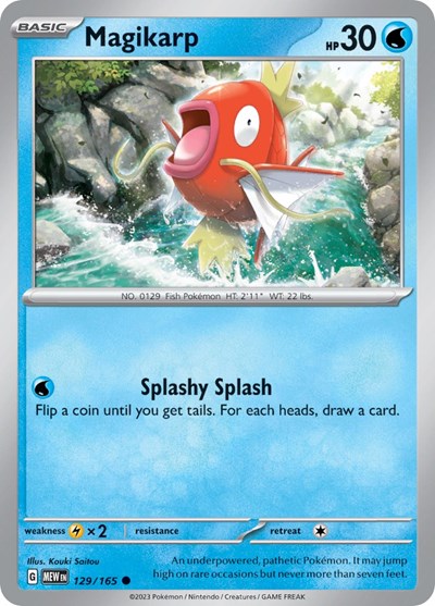 Scarlet & Violet 151 - 129/165 Magikarp Common