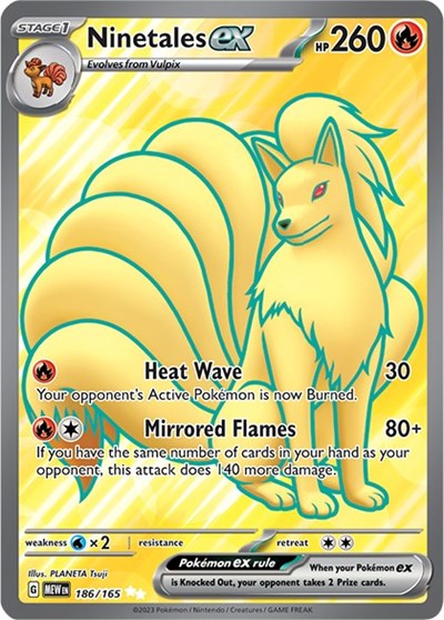 Scarlet & Violet 151 - 186/165 Ninetales ex Ultra Rare