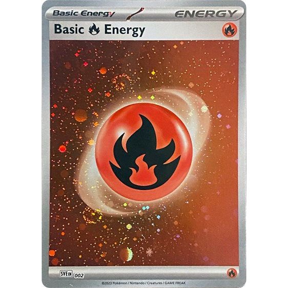 Scarlet & Violet 151 - 002 Basic Fire Energy (Cosmos Holo) Common