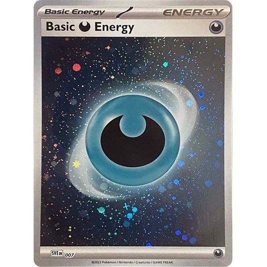 Scarlet & Violet 151 - 007 Basic Darkness Energy (Cosmos Holo) Common