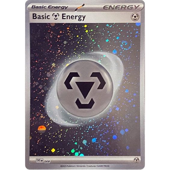 Scarlet & Violet 151 - 008 Basic Metal Energy (Cosmos Holo) Common