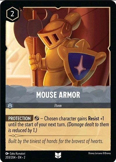 Lorcana - Rise of the Floodborn - 203/204 Mouse Armor Uncommon