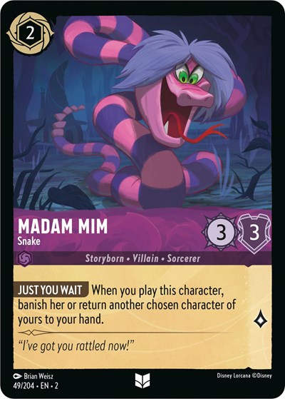 Lorcana - Rise of the Floodborn - 049/204 Madam Mim - Snake Uncommon